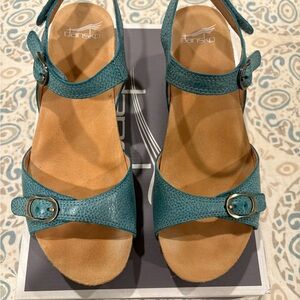 Dansko Women's Turquoise Buckle Sandals